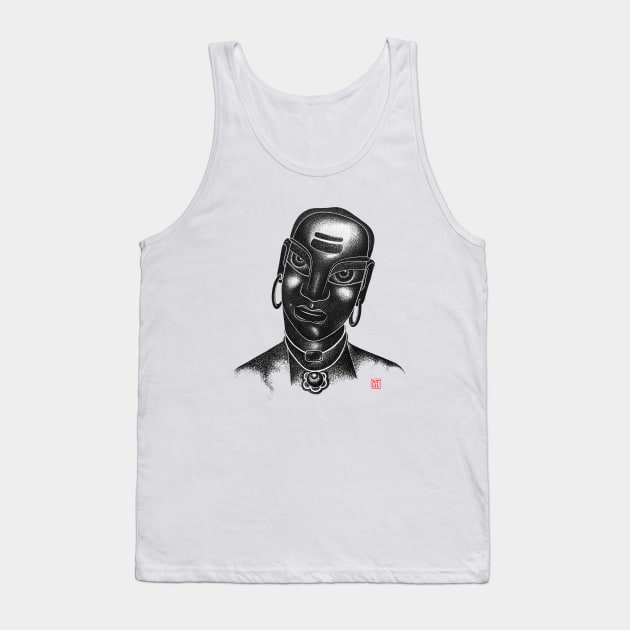 Indian Priest Portrait Tank Top by GeeTee